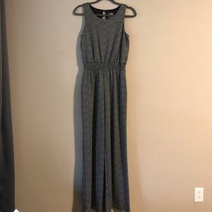 Vince Camuto Black and White Patterned Jumpsuit